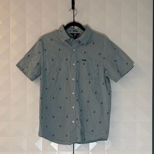 Volcom Light Blue Casual Button Down Shirt